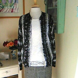 Cyrus Knits Reptile Print Sweater